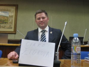 V. Titovas protestuoja Klaipėdos m. taryboje